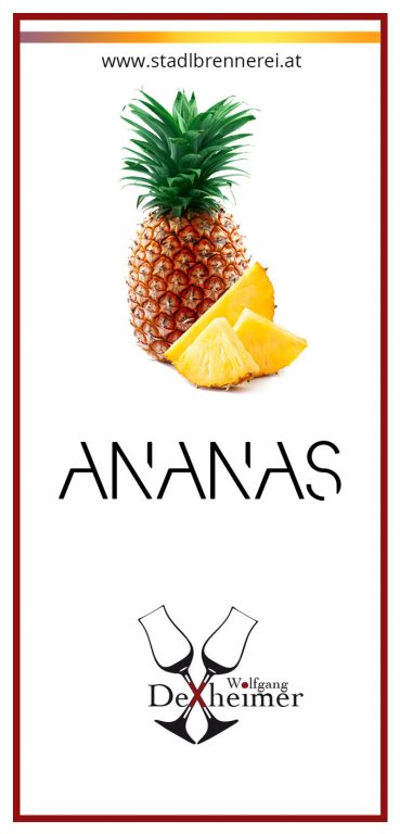 Etikett-Ananas