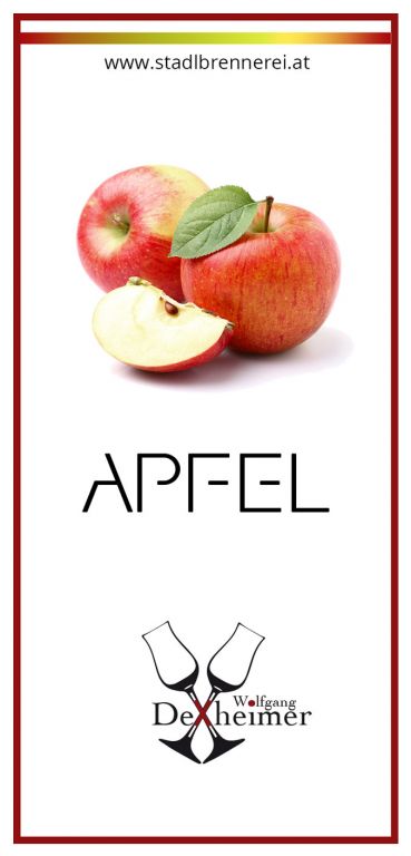 Etikett-Apfel