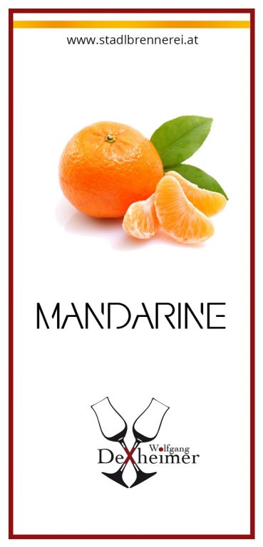 Etikett-Mandarine