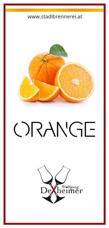 Etikett-Orange